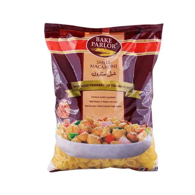 BAKE PARLOR MACARONI POUCH 400GM SHELL