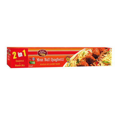 BAKE PARLOR SPAGHETTI 250GM BOX MEAT BALL