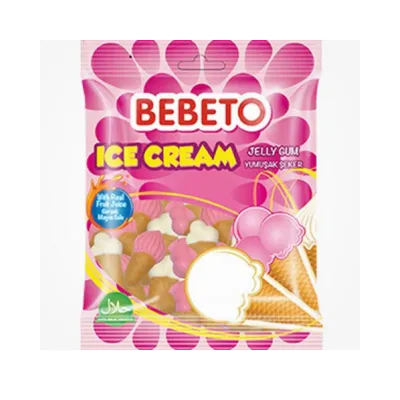 BEBETO ICE CREAM GUMMY CANDY 80GM