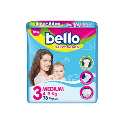 BELLO DIAPERS MIDI 78PCS SIZE 3