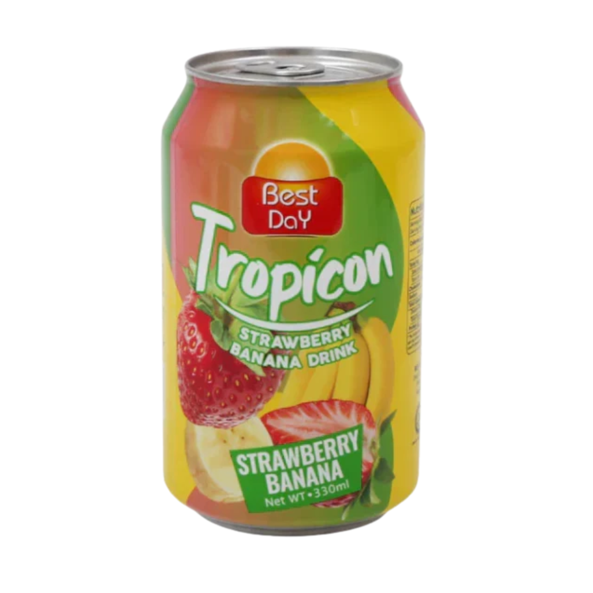 BEST DAY TROPICON DRINK 330ML CAN STRAWBERRY BANANA
