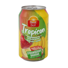BEST DAY TROPICON DRINK 330ML CAN STRAWBERRY BANANA