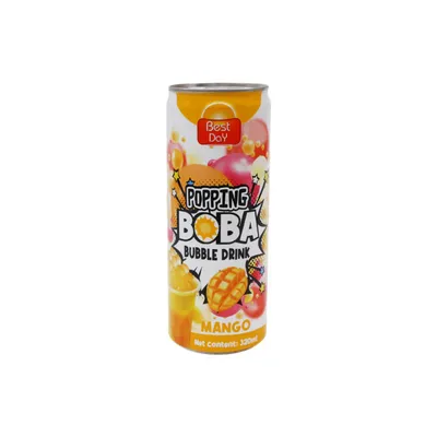 BEST DAY BOBA BUBBLE DRINK 320ML MANGO