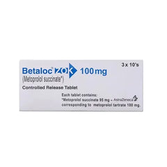 BETALOC TAB ZOK 100MG