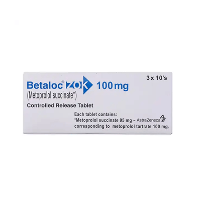 BETALOC TAB ZOK 100MG