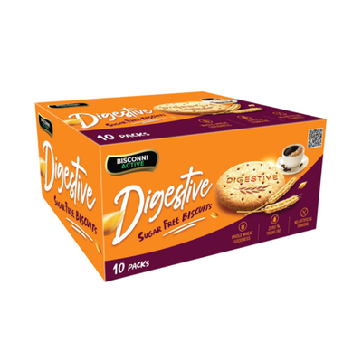 BISCONNI DIGESTIVE BISCUITS 10PCS SUGAR FREE