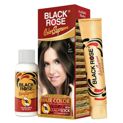 BLACK ROSE HAIR COLOUR LIGHT BROWN 5