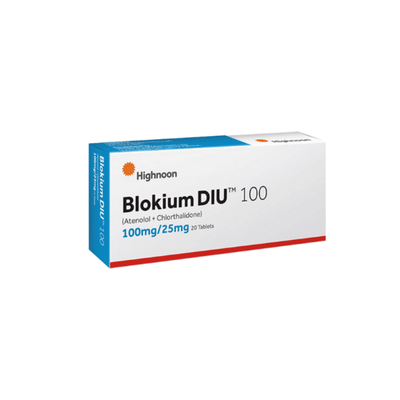BLOKIUM TAB DIU 100MG/25MG