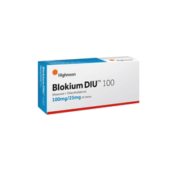 BLOKIUM TAB DIU 100MG/25MG