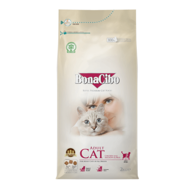 BONACIBO CAT FOOD 2KG ADULT CHICKEN