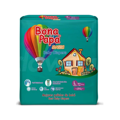 BONA PAPA DIAPERS MAGIC 72PCS LARGE