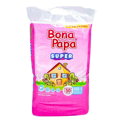 BONAPAPA DIAPERS SUPER NEWBORN 50S