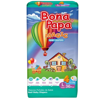 BONA PAPA DIAPERS MAGIC LARGE 40PCS