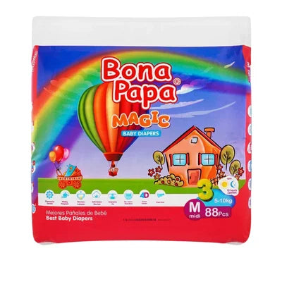 BONA PAPA DIAPERS MAGIC MEDIUM 88PCS