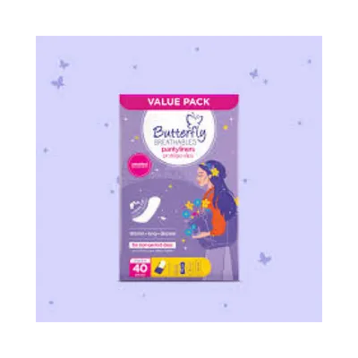 BUTTERFLY PADS BREATHABLES PANTYLINERS ULTRA THIN 40PCS