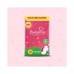 BUTTERFLY PADS LONG MAXI THICK LONG 12PCS