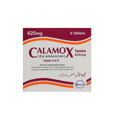 CALAMOX TAB 625MG 6S