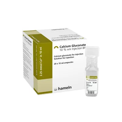 CALCIUM GLUCONATE INJ 10CC