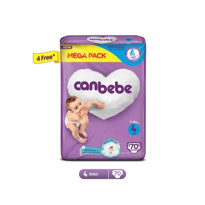 CANBEBE DIAPERS 70PCS MAXI SIZE 4