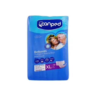 CANPED ADULT DIAPER EXTRA LARGE 7PCS