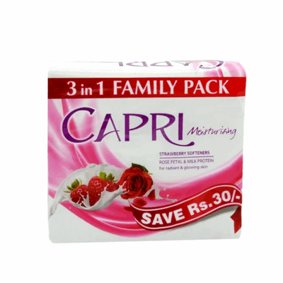 CAPRI SOAP 3PCS BUNDLE PACK 120GM PINK