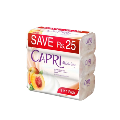 CAPRI SOAP 120GM 3PCS PEACH