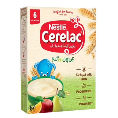 CERELAC 3 FRUIT & WHEAT 350GM