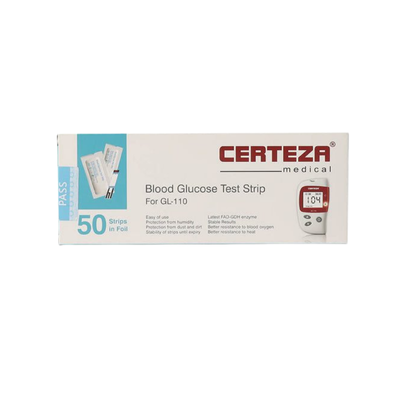 CERTEZA BLOOD GLUCOSE STRIP 50S FOIL
