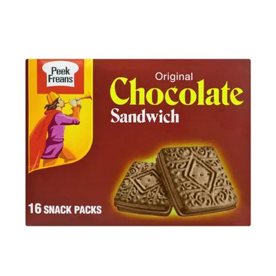 CHOCOLATE SANDWITCH BISCUITS SNACK PACKS 16PCS