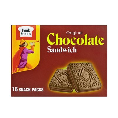 CHOCOLATE SANDWITCH BISCUITS SNACK PACKS 16PCS