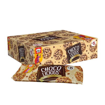 CHOCOLICIOUS BISCUITS SNACK PACKS CHOCOLATE VANILLA 16PCS