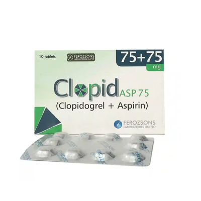 CLOPID TAB ASP 75MG 20S