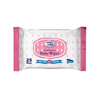 COOL & COOL BABY WIPES 25S