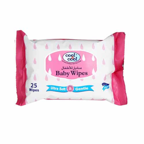 COOL & COOL BABY WIPES 25S