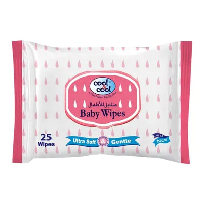 COOL & COOL BABY WIPES 25S