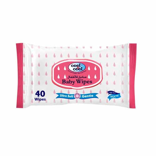 COOL & COOL BABY WIPES 40S