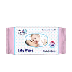 COOL & COOL BABY WIPES 64+8S