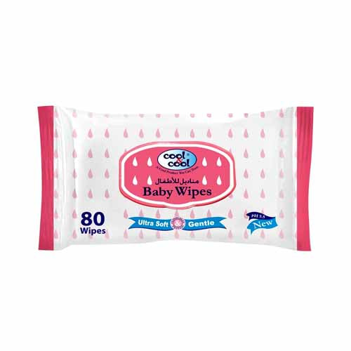 COOL & COOL BABY WIPES 80S