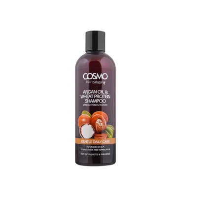 COSMO ARGAN OIL & WHEAT PROTEIN SHAMPOO 480ML GENTLE DAILY CARE