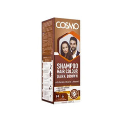 COSMO HAIR COLOUR SHAMPOO 180ML LIGHT BROWN