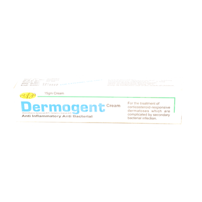 DERMOGENT CREAM 0.64/1.7MG 15GM