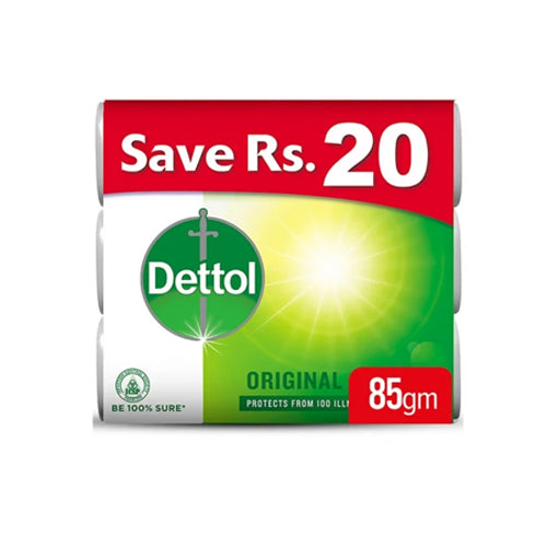 DETTOL SOAP 3PCS BUNDLE PACK 80GM ORIGINAL