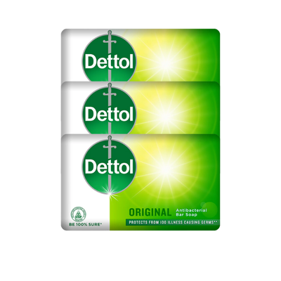 DETTOL SOAP 3PCS BUNDLE PACK 160GM ORIGINAL