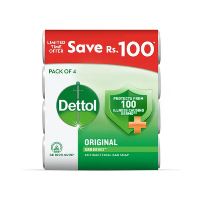 DETTOL SOAP 4PCS BUNDLE PACK 110GM ORIGINAL