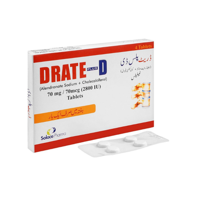 DRATE TAB PLUS D 70/70MCG