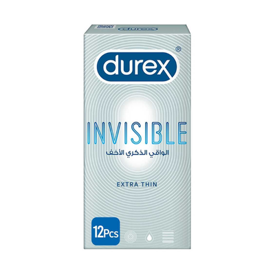 DUREX CONDUM 12 PCS INVISIBLE