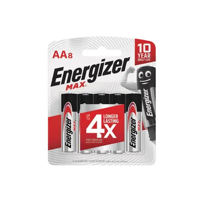 ENERGIZER MAX AA8+4PCS CARD