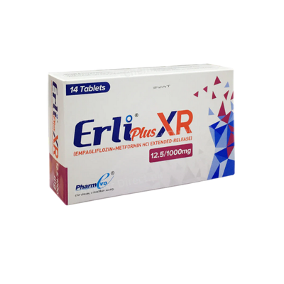 ERLI TAB PLUS XR 12.5/1000MG