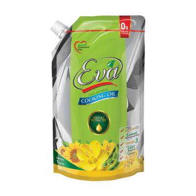 EVA COOKING OIL 1LITRE POUCH STAND UP