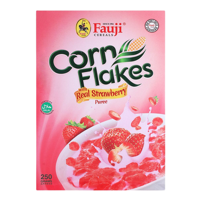 FAUJI STRAWBERRY CORN FLAKES 250GM